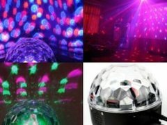 Glob disco cu lumini multicolore